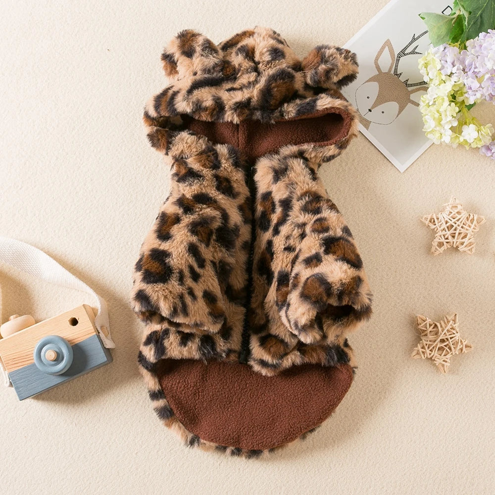 Adorable Warm Fleece Hoodie Jacket for Dogs