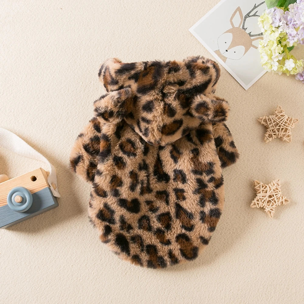 Adorable Warm Fleece Hoodie Jacket for Dogs