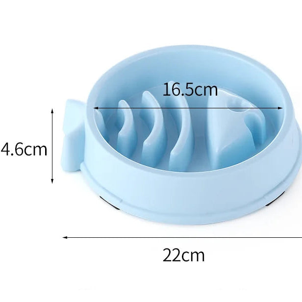Anti-Choking Non-Slip Maze Design Slow Feeder Pet Bowl