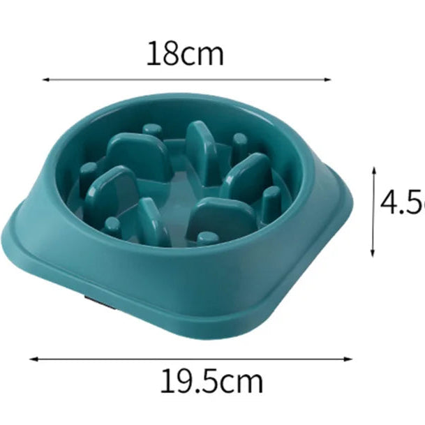 Anti-Choking Non-Slip Maze Design Slow Feeder Pet Bowl