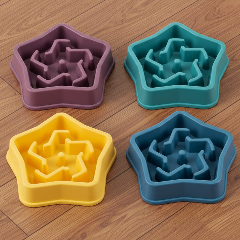 Anti-Choking Non-Slip Maze Design Slow Feeder Pet Bowl