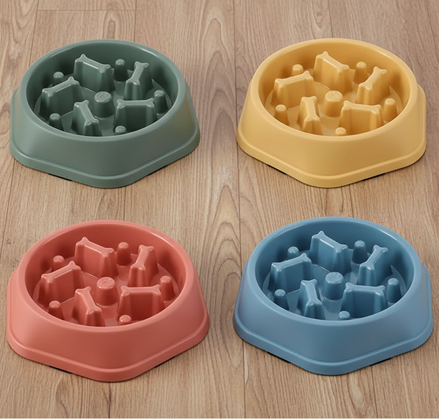 Anti-Choking Non-Slip Maze Design Slow Feeder Pet Bowl
