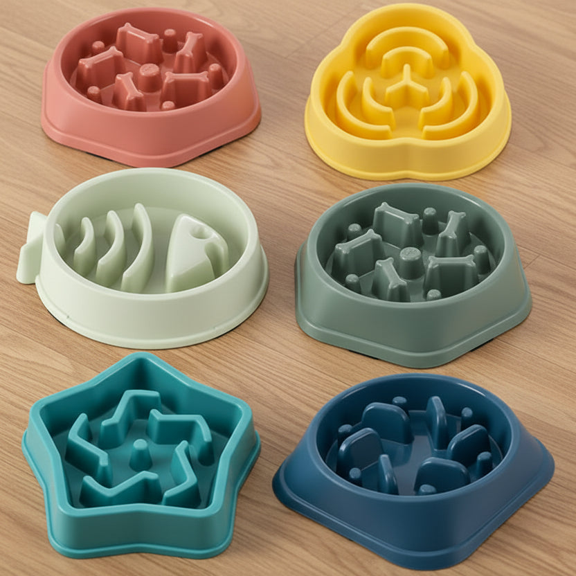 Anti-Choking Non-Slip Maze Design Slow Feeder Pet Bowl