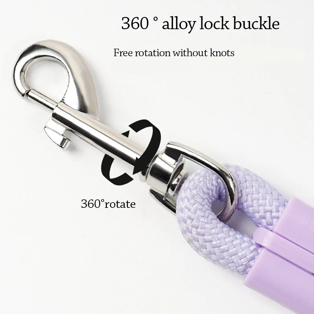 Anti-Tangle Soft Grip Nylon Dog Traction Leash
