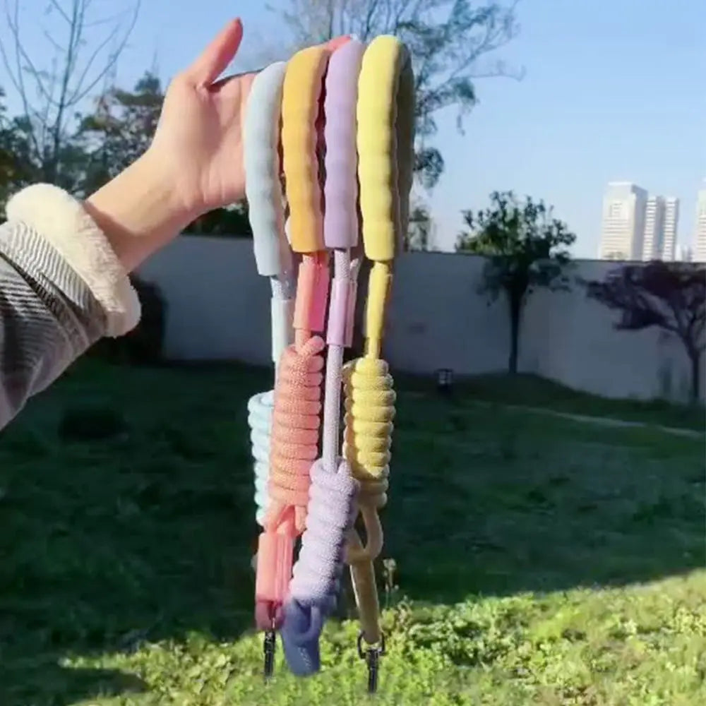 Anti-Tangle Soft Grip Nylon Dog Traction Leash