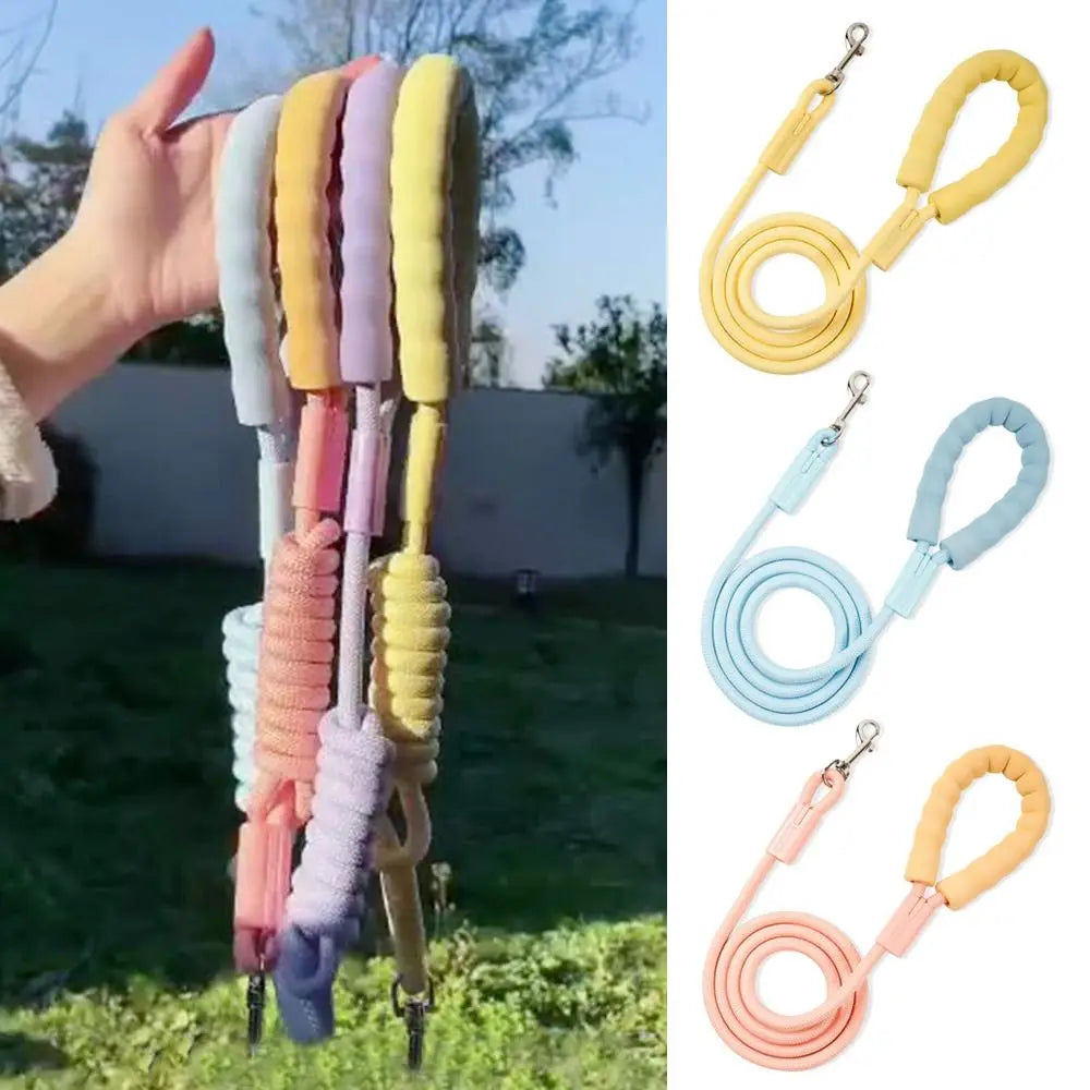 Anti-Tangle Soft Grip Nylon Dog Traction Leash