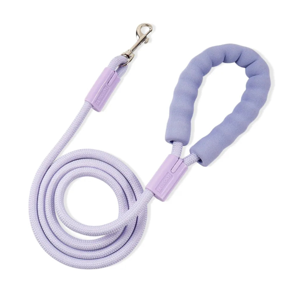 Anti-Tangle Soft Grip Nylon Dog Traction Leash