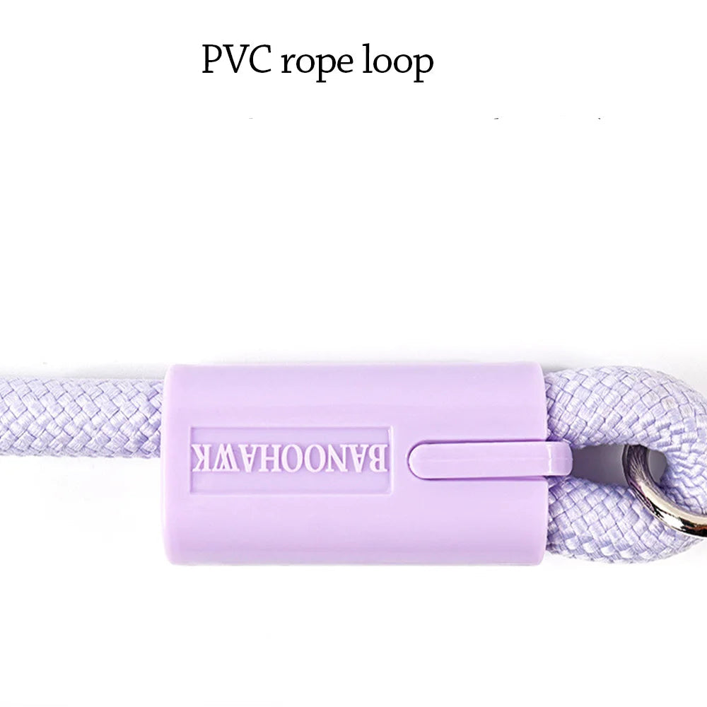 Anti-Tangle Soft Grip Nylon Dog Traction Leash