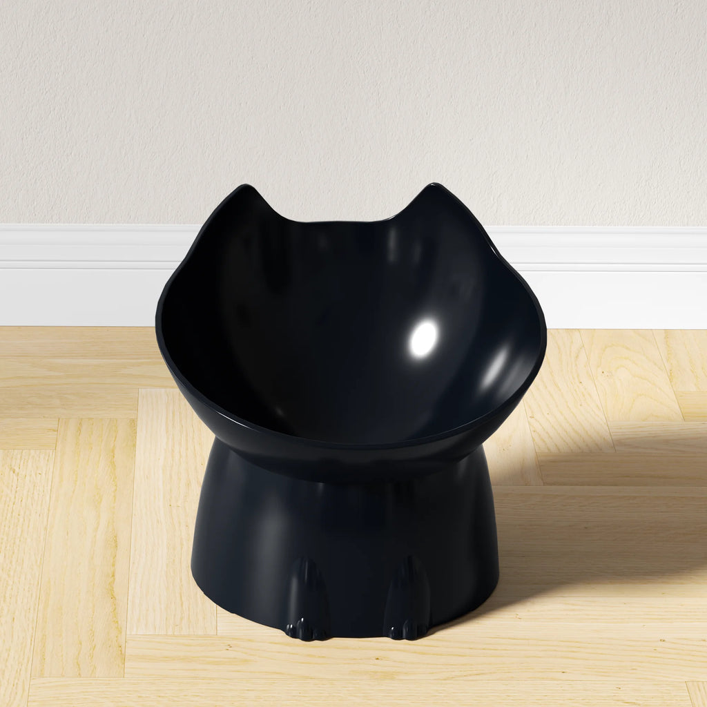 Anti-Tip Elevated Tilted Cat Feeding Bowl