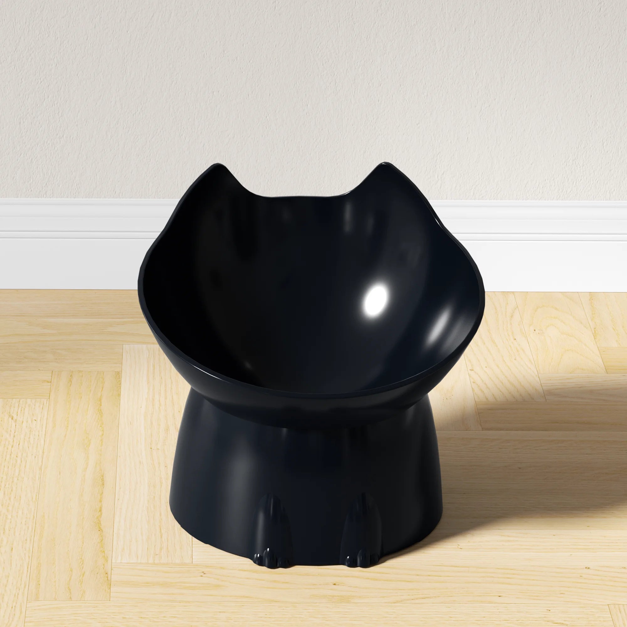 Anti-Tip Elevated Tilted Cat Feeding Bowl