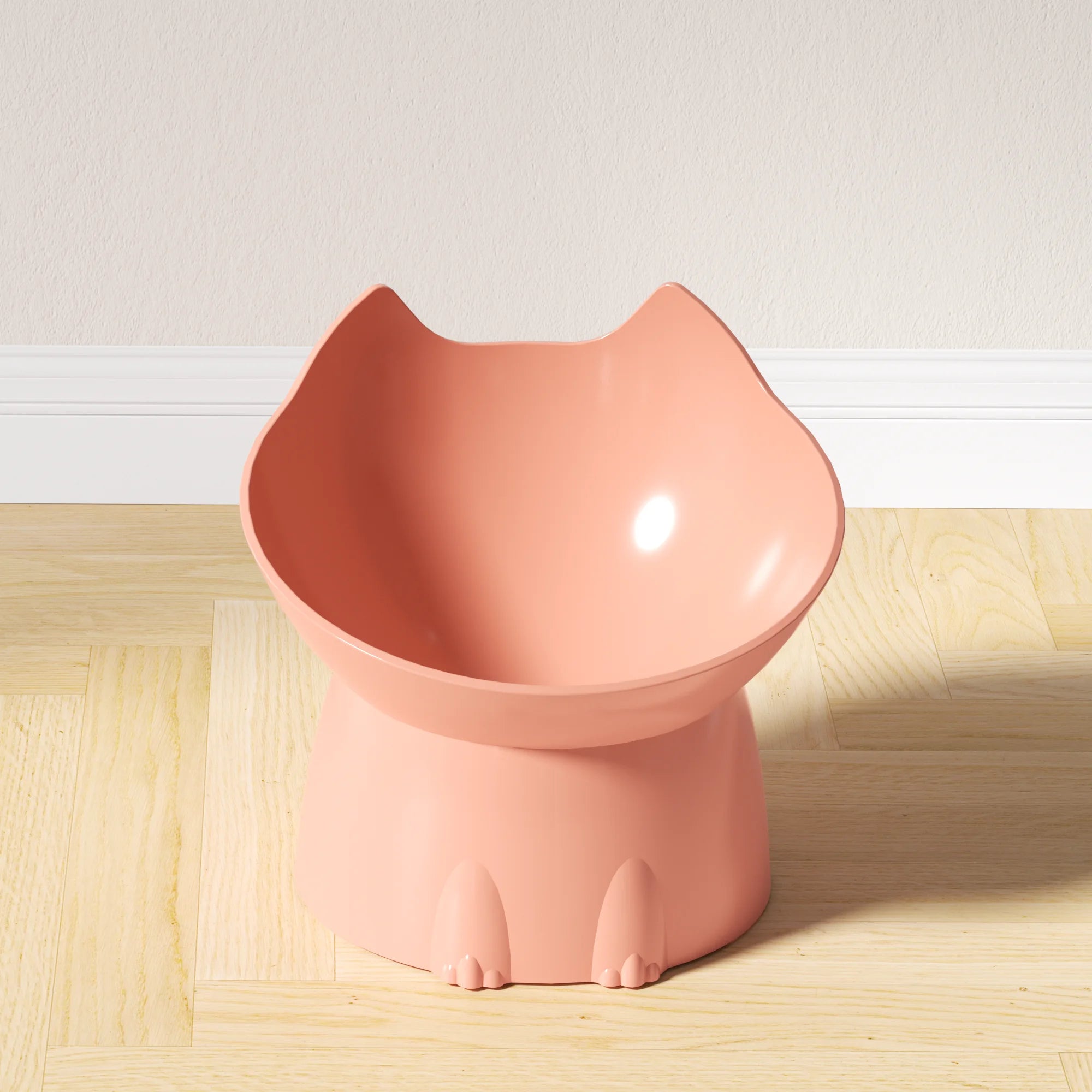 Anti-Tip Elevated Tilted Cat Feeding Bowl