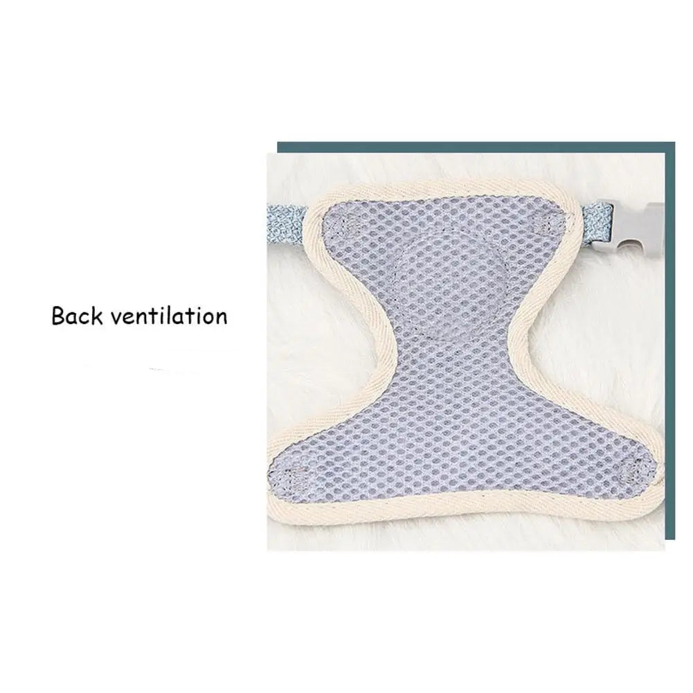 Breathable Adjustable Undershirt Style Pet Harness & Leash Set