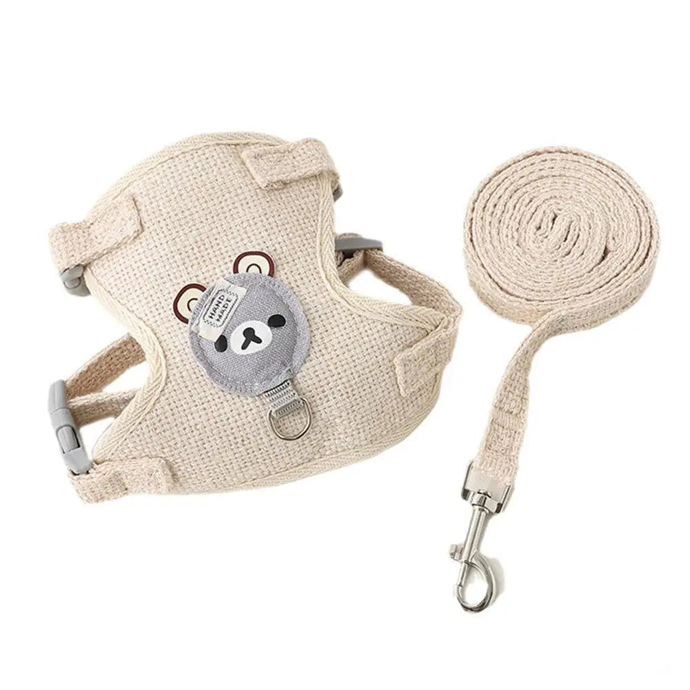Breathable Adjustable Undershirt Style Pet Harness & Leash Set