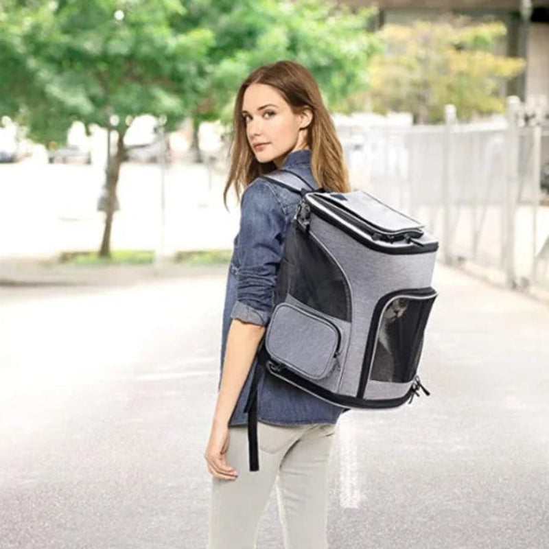 Breathable Foldable Expandable Pet Carrier Backpack