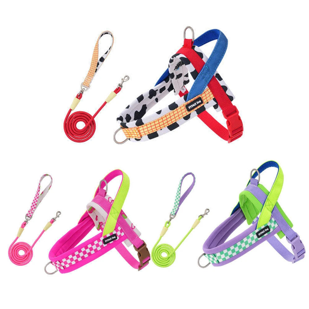 Breathable Saddle Style No Pull Dog Harness and Leash