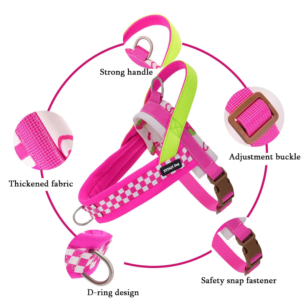 Breathable Saddle Style No Pull Dog Harness and Leash