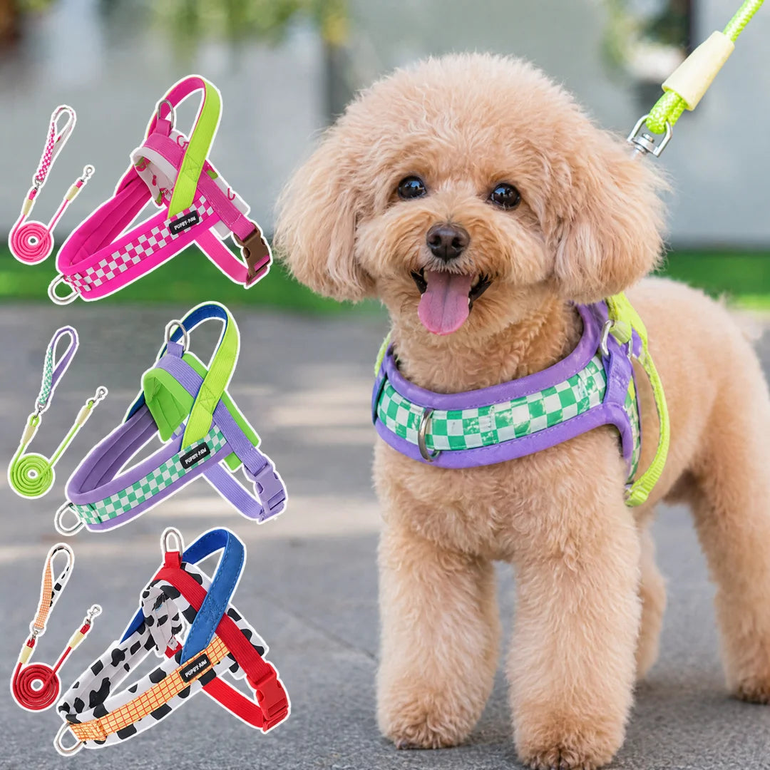 Breathable Saddle Style No Pull Dog Harness and Leash