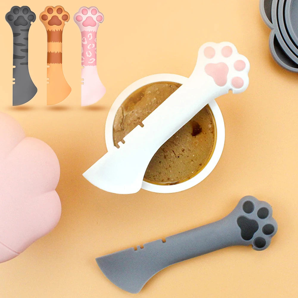 Cat Paw Pet Food Scoop Can Opener And Lid