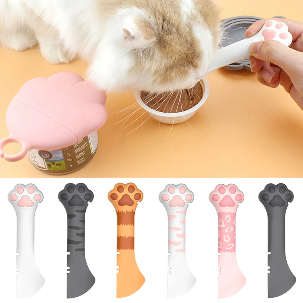 Cat Paw Pet Food Scoop Can Opener And Lid