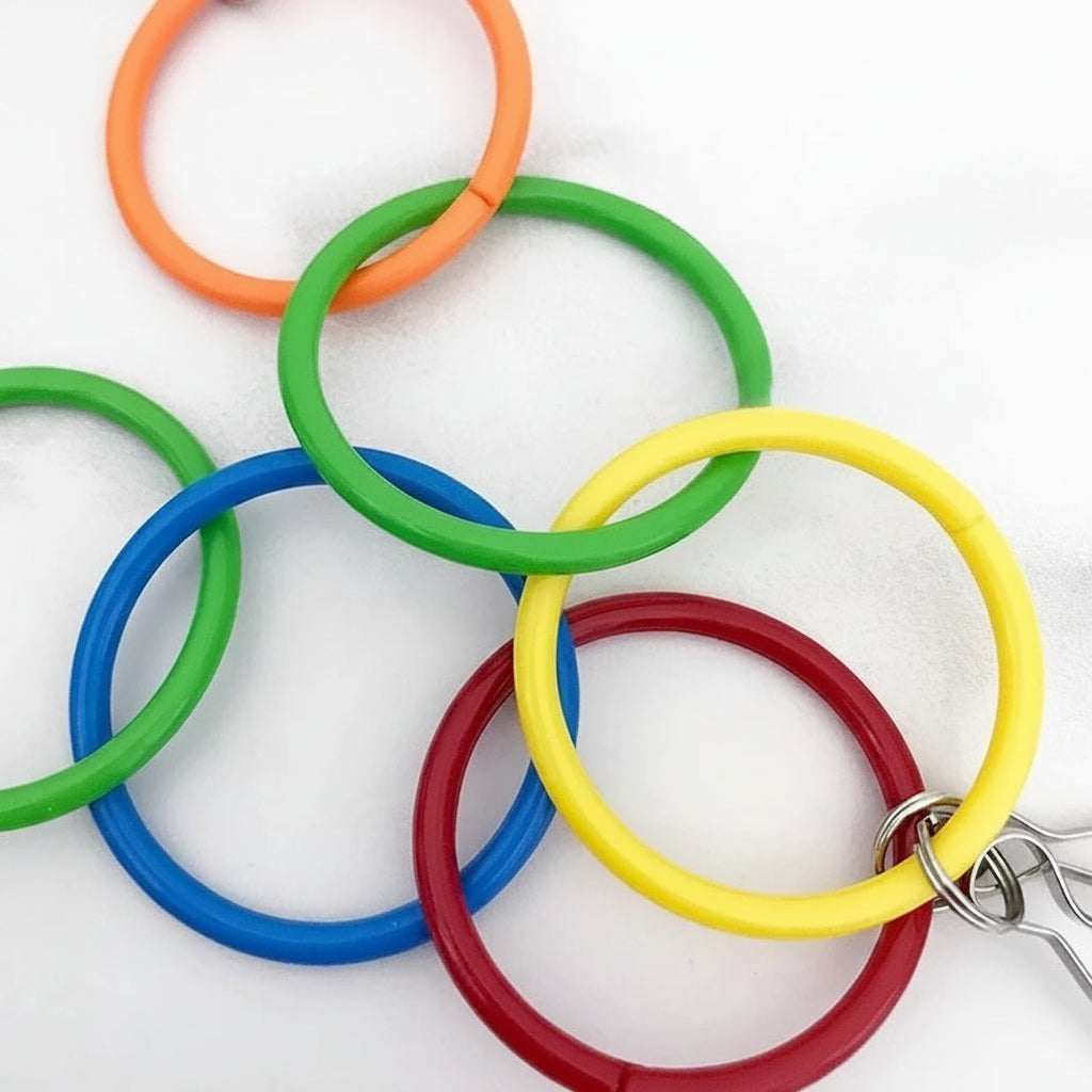 Colorful Hanging Bird Ring Climbing And Chewing Toy
