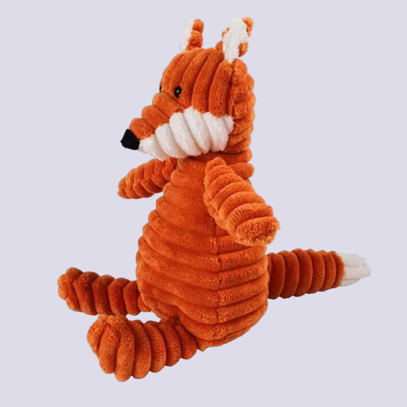 Corduroy Plush Squeaky Animal Dog Toy