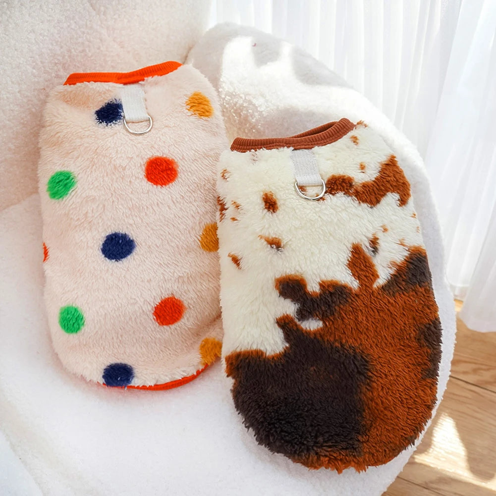 Cozy Flannel Dog Sweater Vest