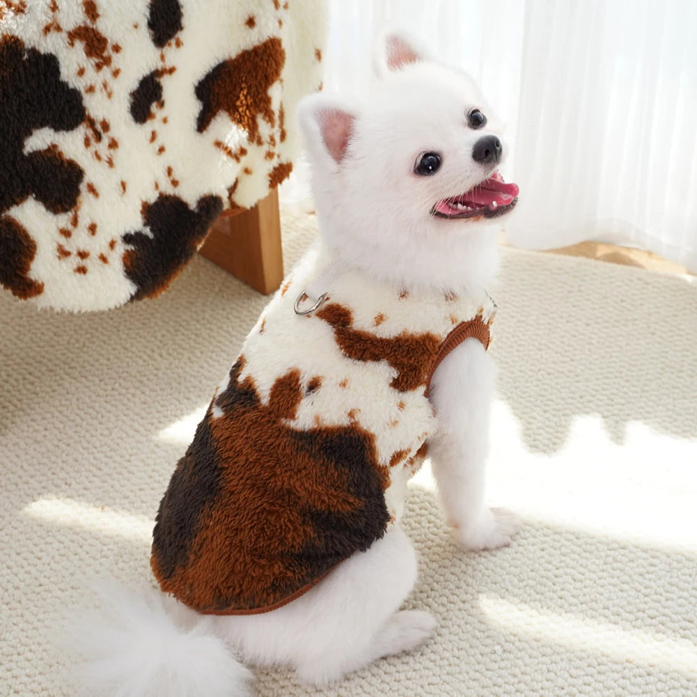 Cozy Flannel Dog Sweater Vest