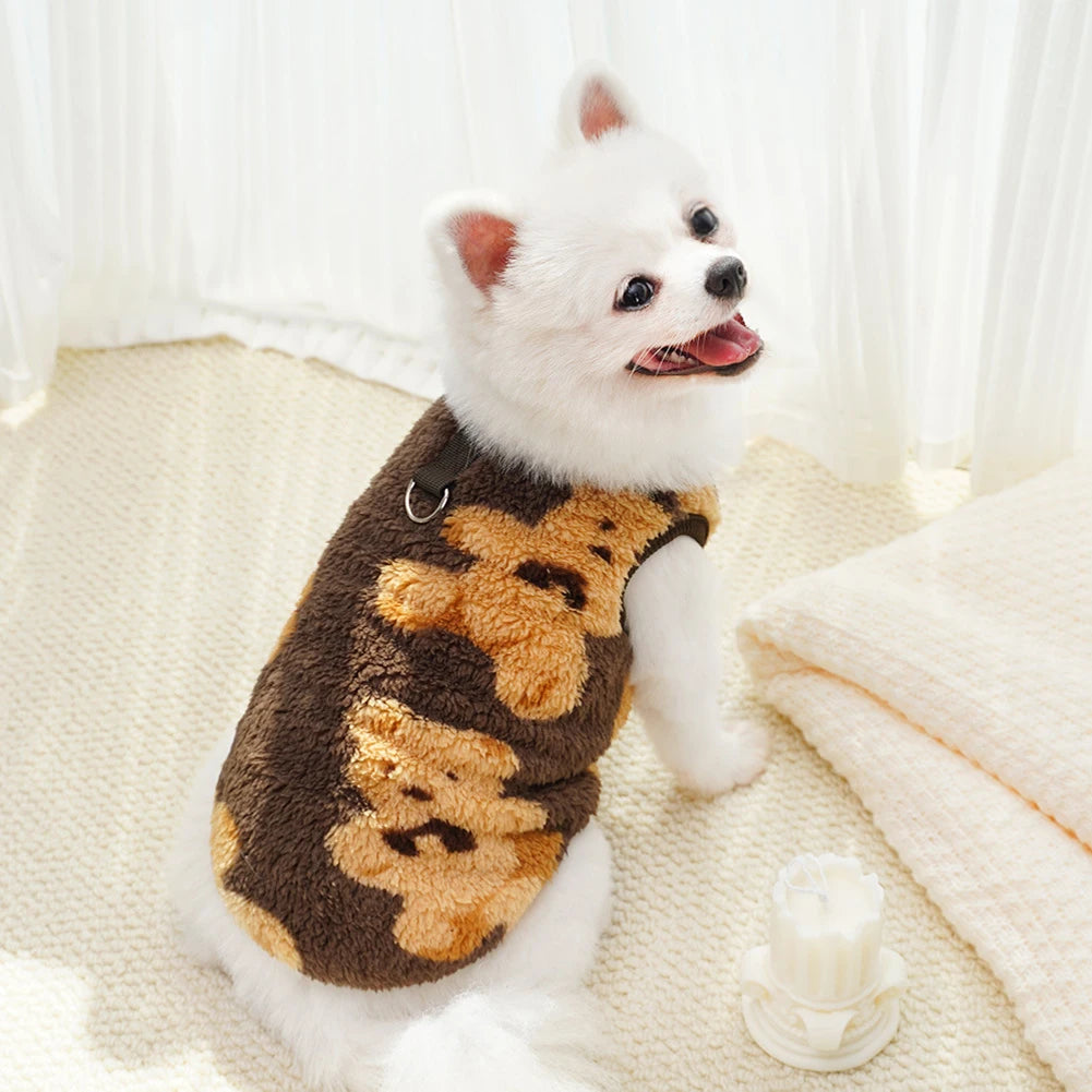 Cozy Flannel Dog Sweater Vest