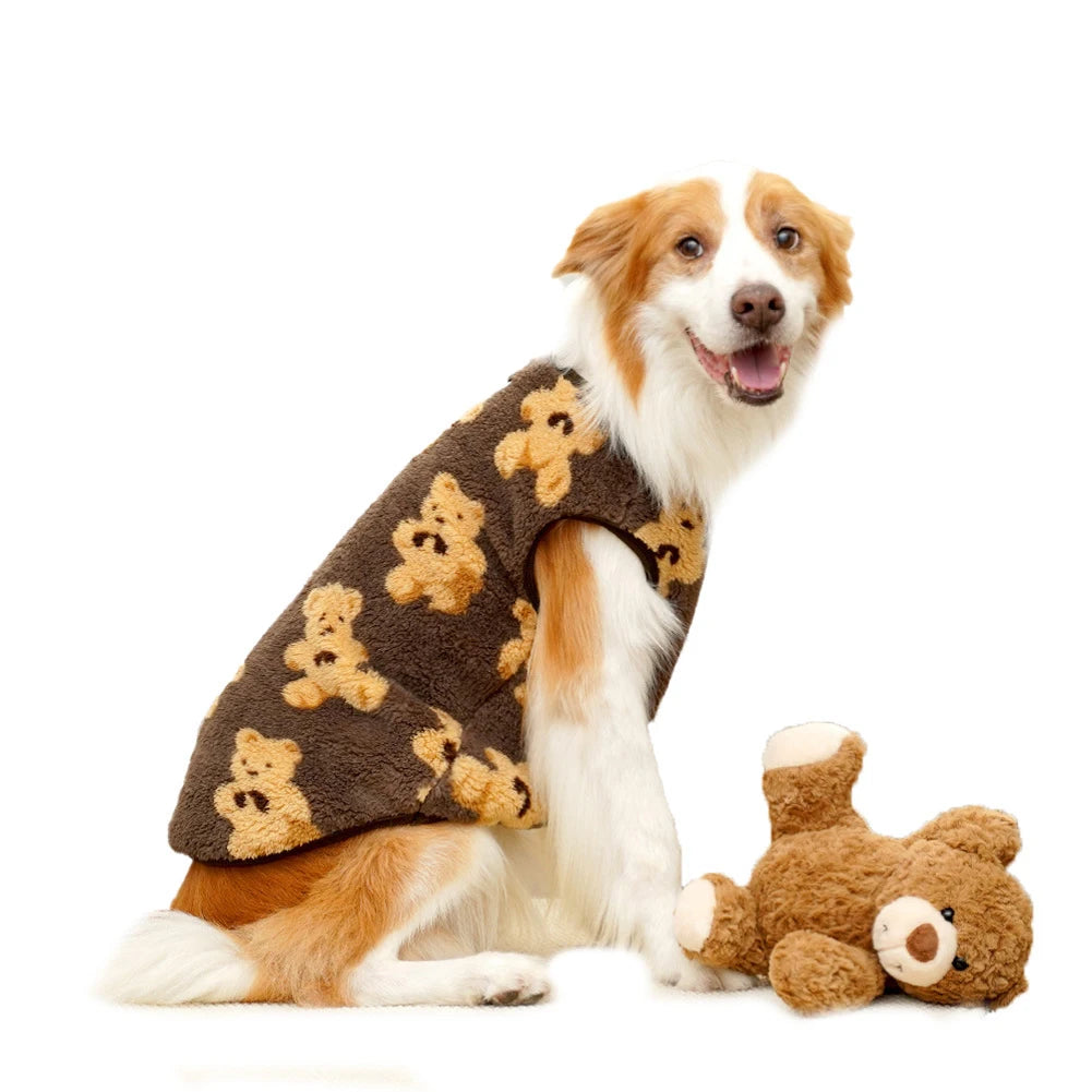 Cozy Flannel Dog Sweater Vest
