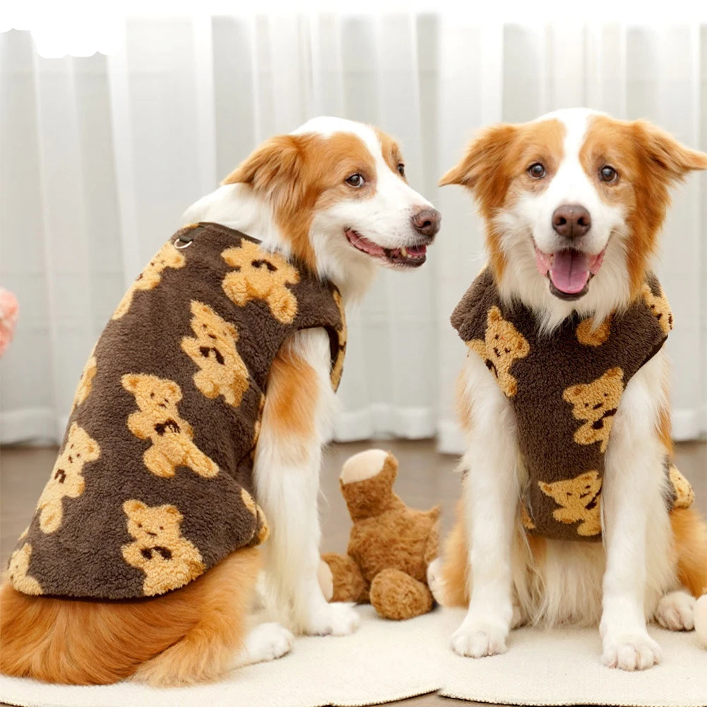 Cozy Flannel Dog Sweater Vest