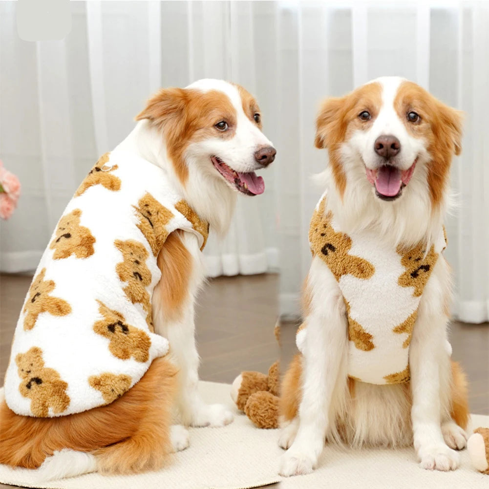 Cozy Flannel Dog Sweater Vest