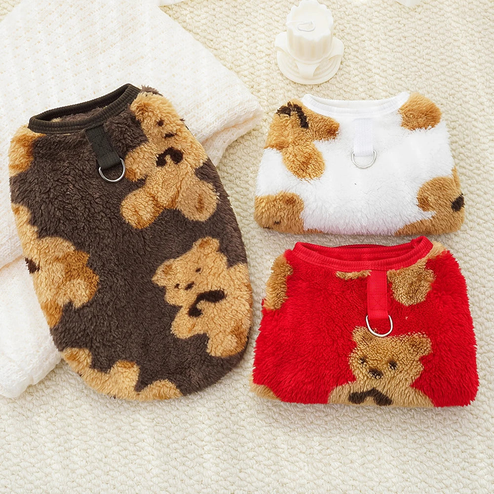 Cozy Flannel Dog Sweater Vest