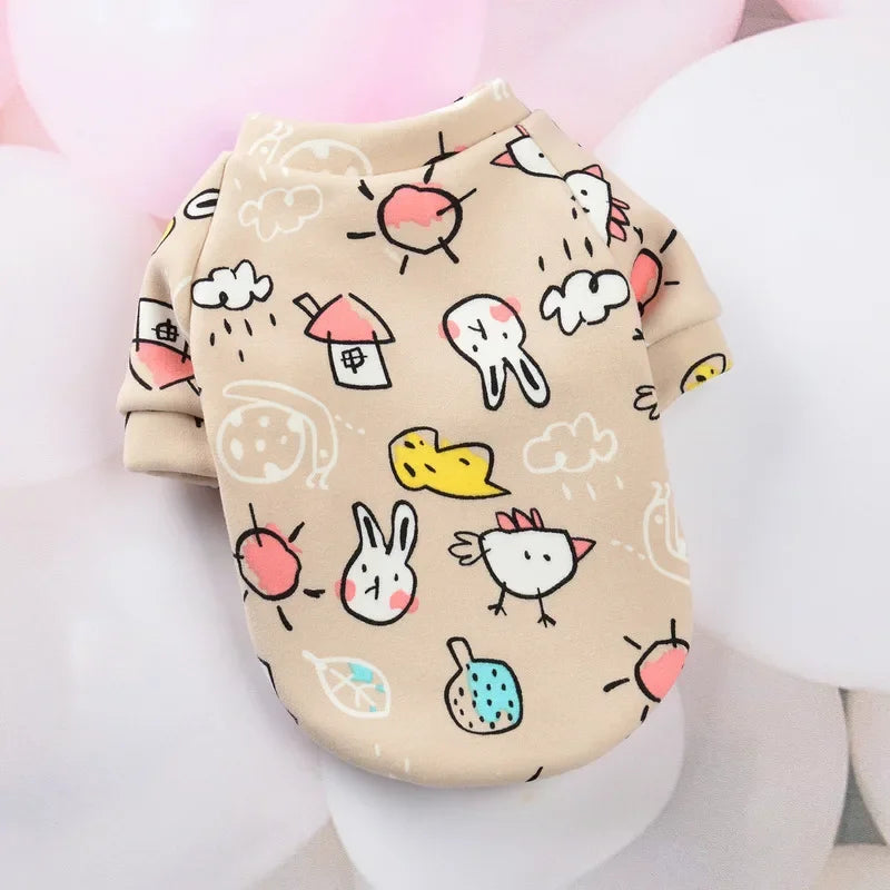 Cozy Fleece Pet Sweatshirt for Cats & Dogs