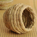 Cozy Handwoven Natural Straw Bird Nest House
