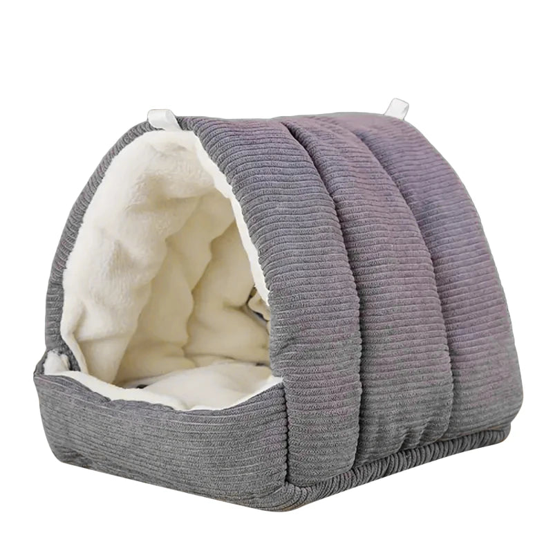 Cozy Plush Hanging Winter Bird Nest House Tent