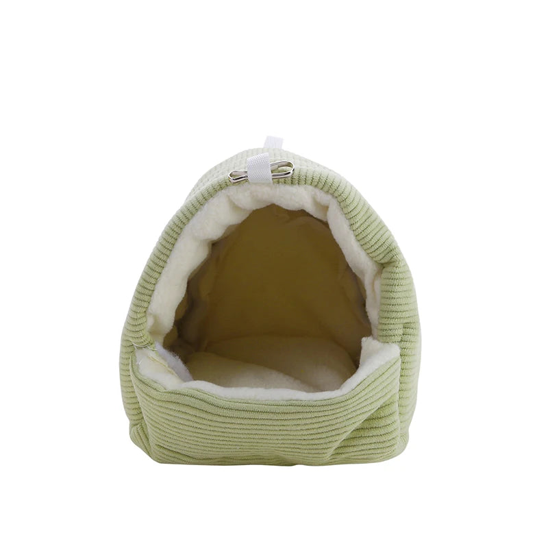 Cozy Plush Hanging Winter Bird Nest House Tent