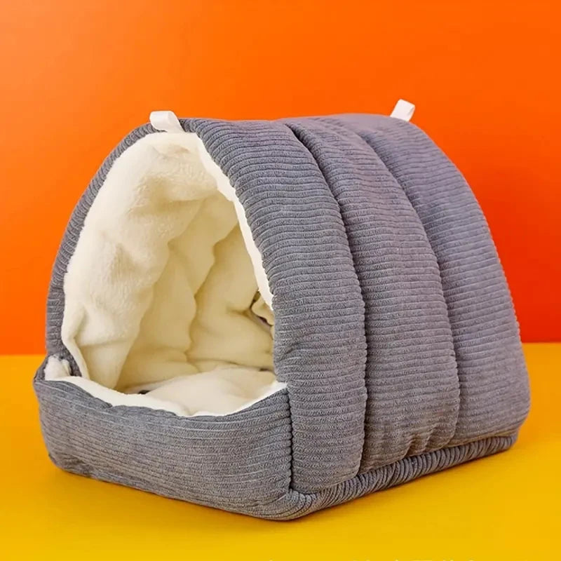 Cozy Plush Hanging Winter Bird Nest House Tent
