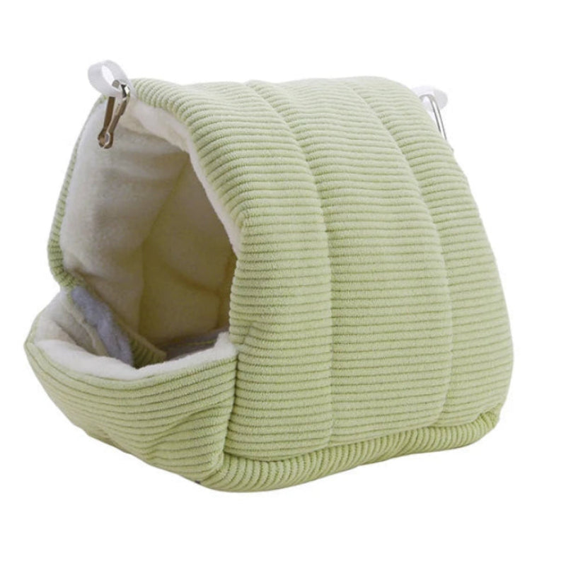 Cozy Plush Hanging Winter Bird Nest House Tent