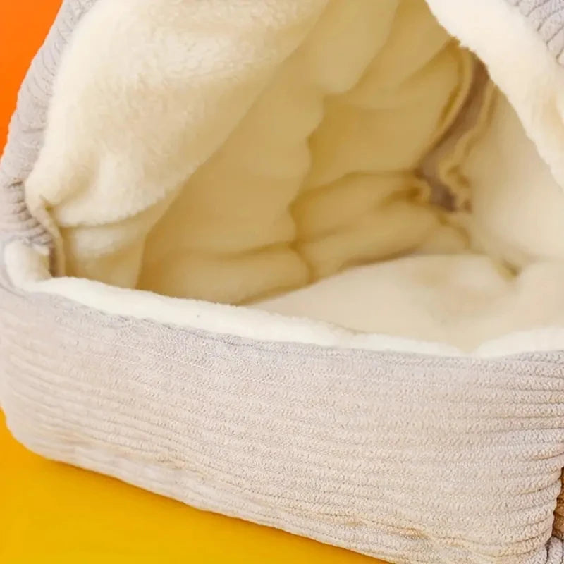 Cozy Plush Hanging Winter Bird Nest House Tent