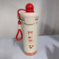 Cute Cartoon Animal Vacuum Insulated Straw Thermos Bottle