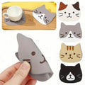 Cute Cat Face Heat-Resistant Coasters (Set of 3)