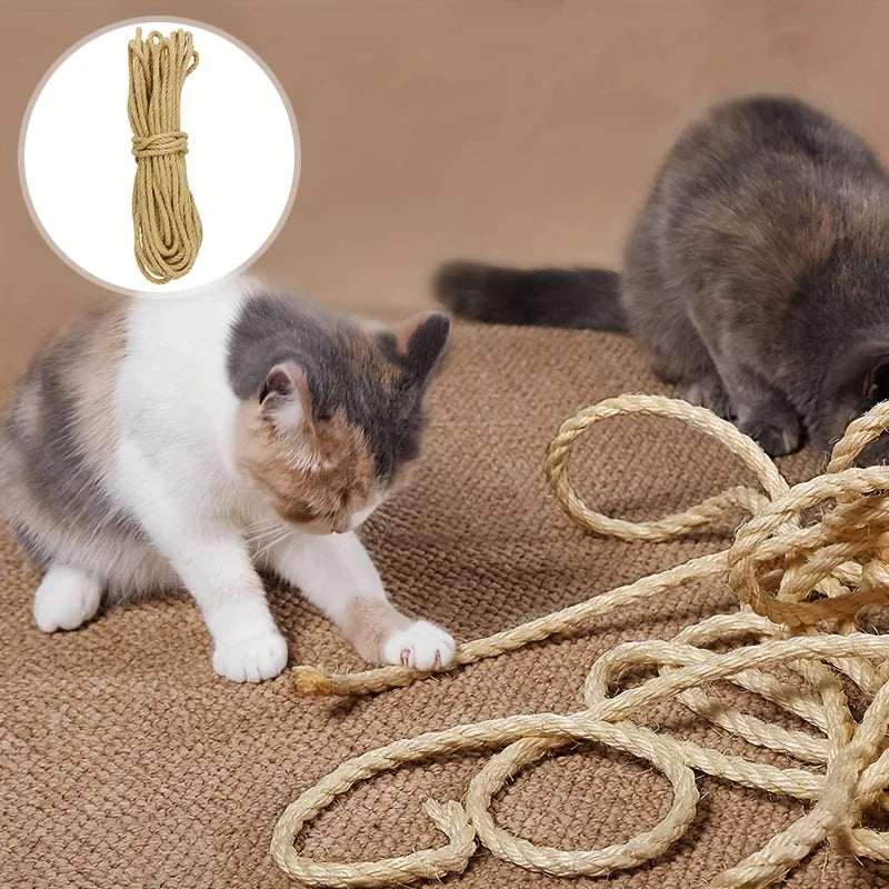 DIY Natural Sisal Cat Scratcher Rope