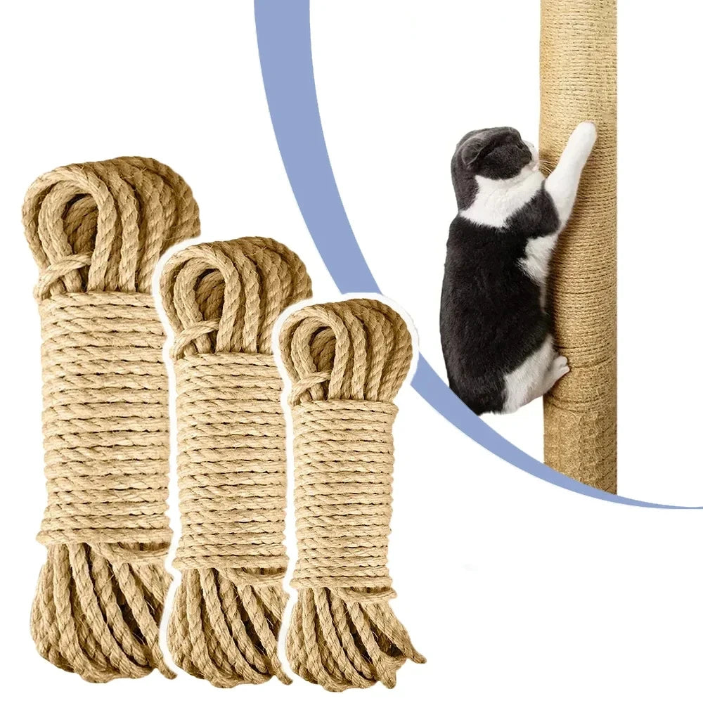 DIY Natural Sisal Cat Scratcher Rope