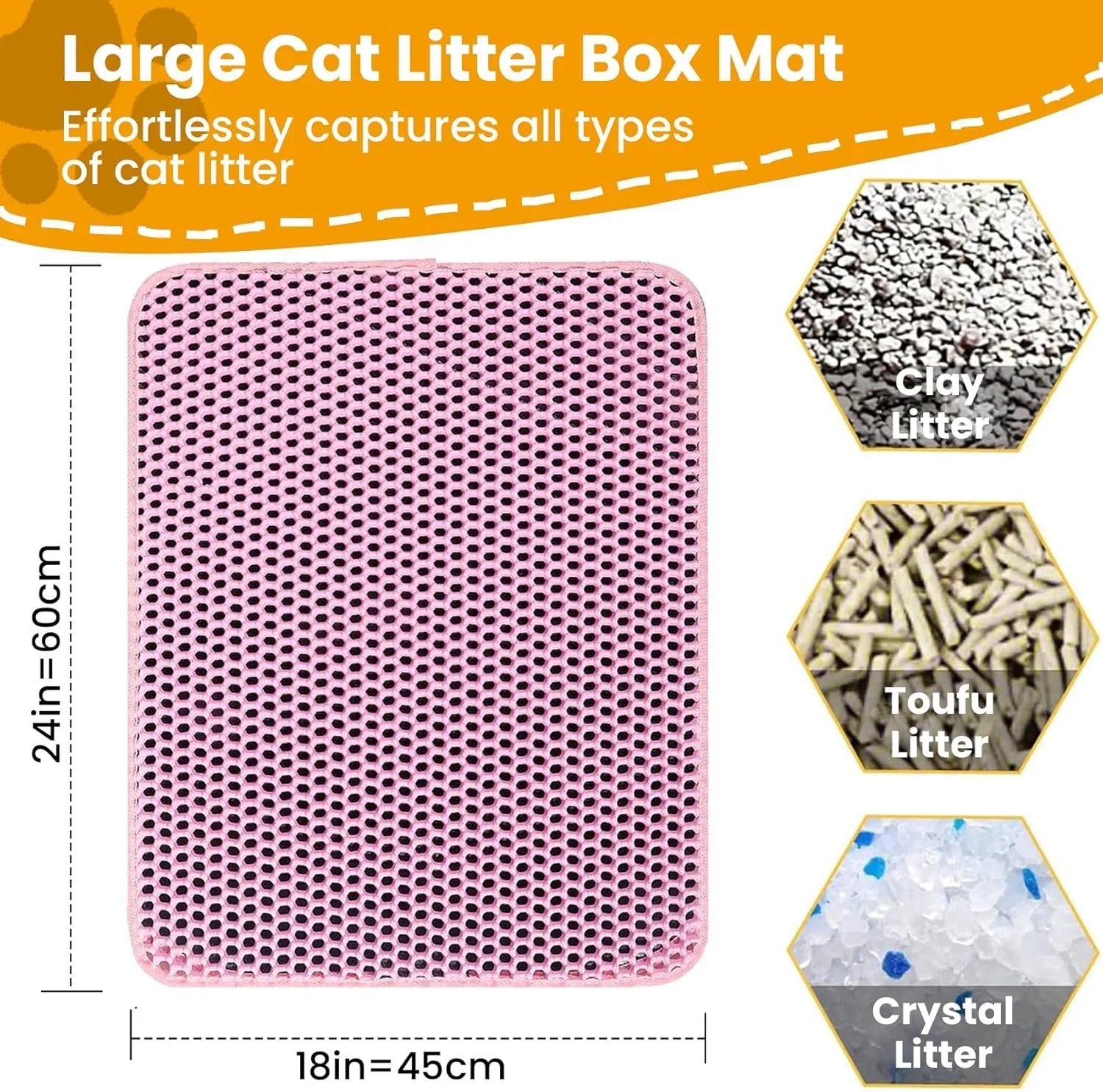 Double Layer Honeycomb Cat Litter Mat