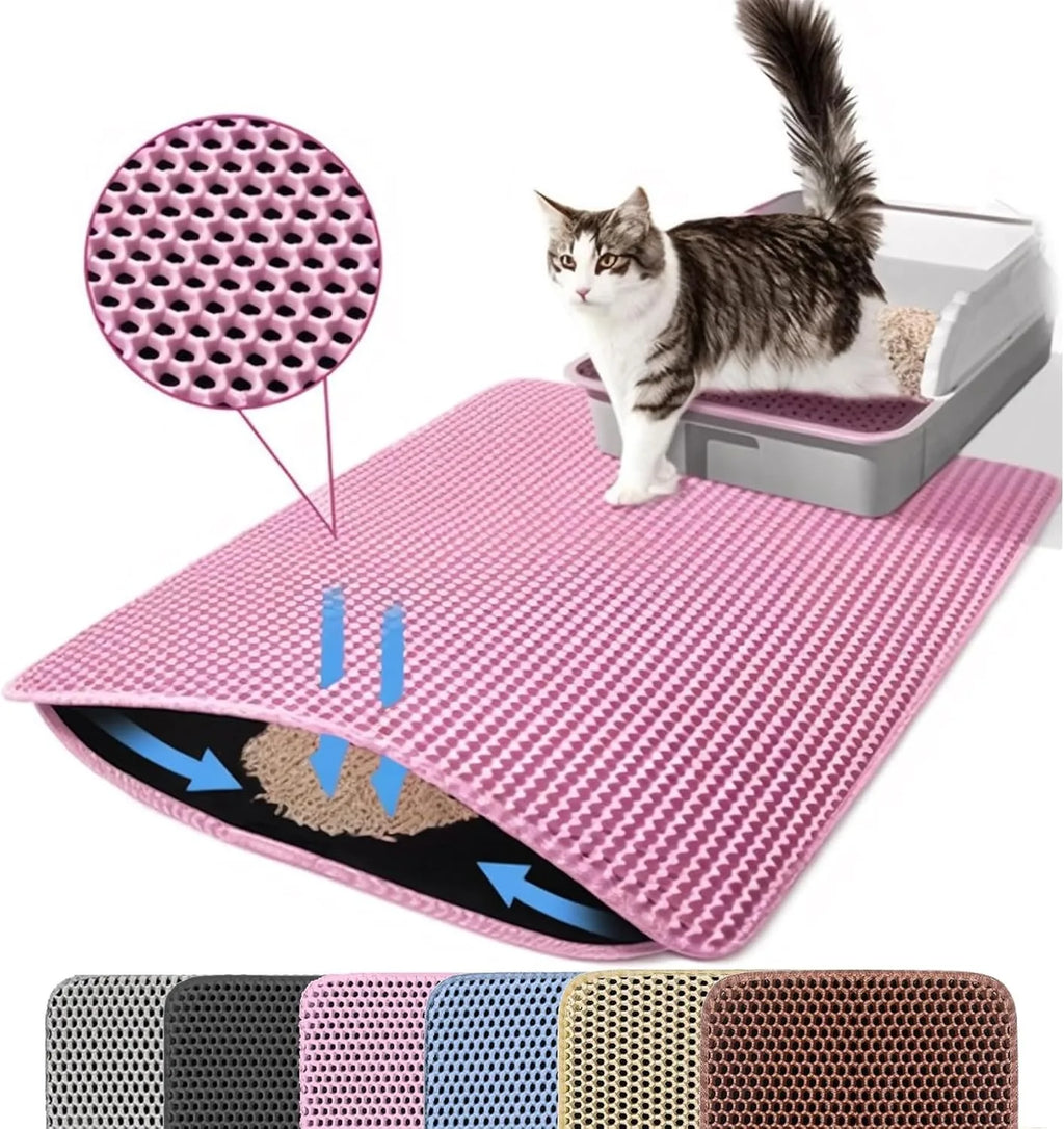 Double Layer Honeycomb Cat Litter Mat