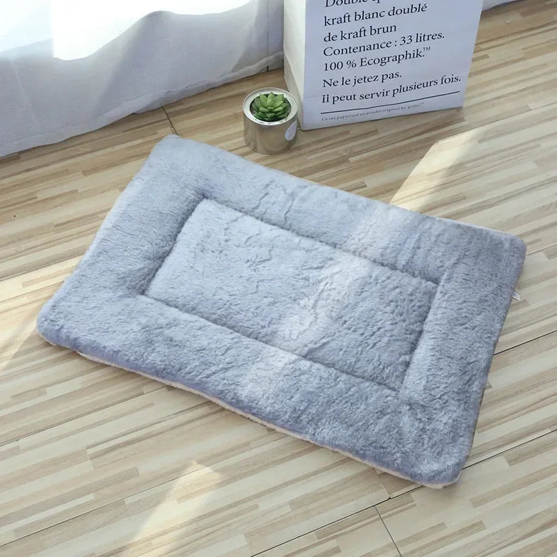 Double-Sided Plush Pet Mat for Cats & Dogs