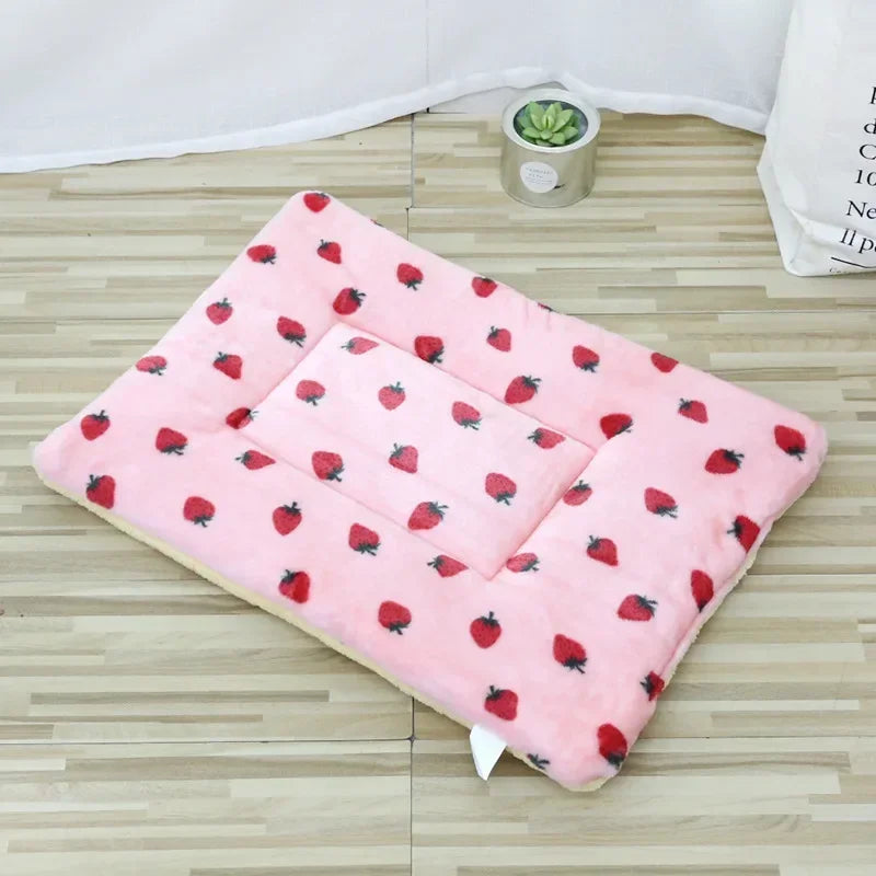 Double-Sided Plush Pet Mat for Cats & Dogs