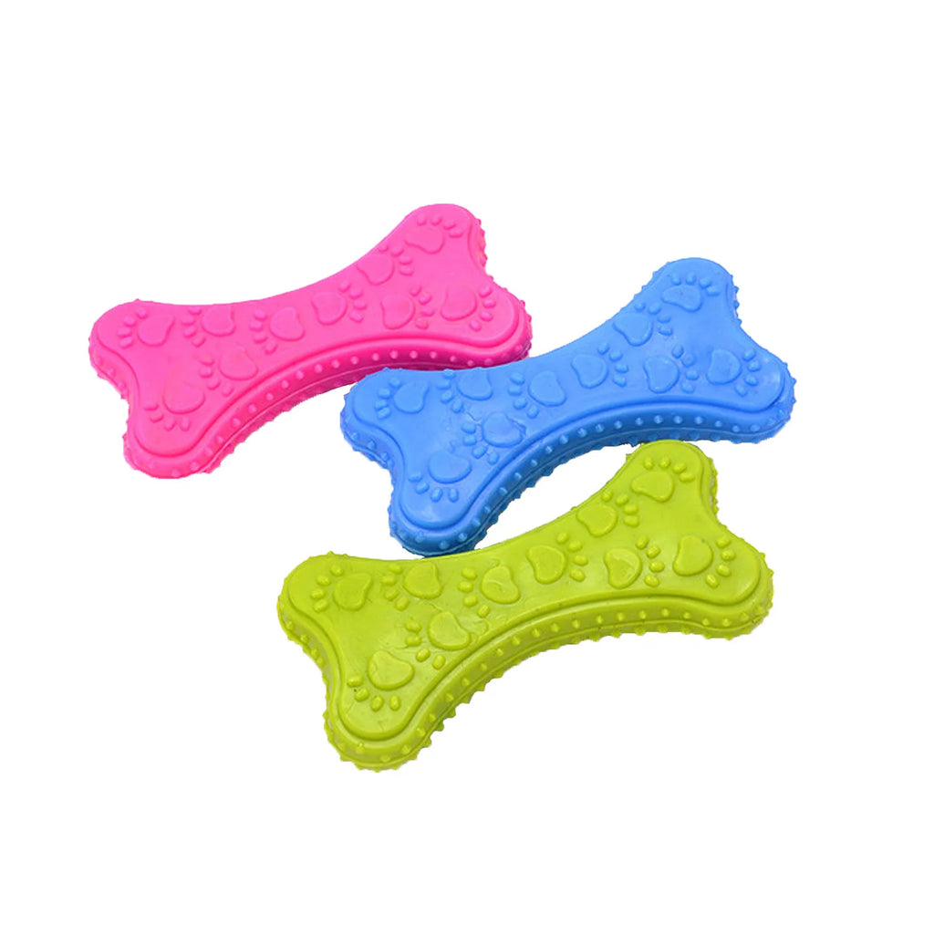 Durable Spiky Rubber Teeth Cleaning Chew Toy For Dogs