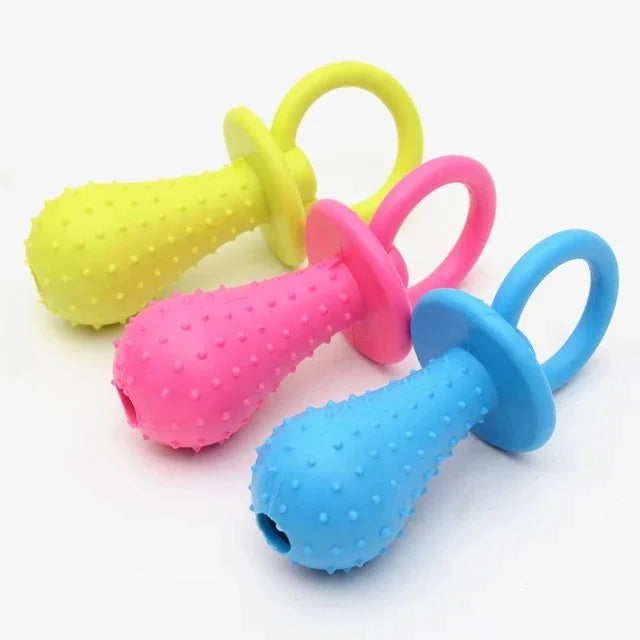 Durable Spiky Rubber Teeth Cleaning Chew Toy For Dogs