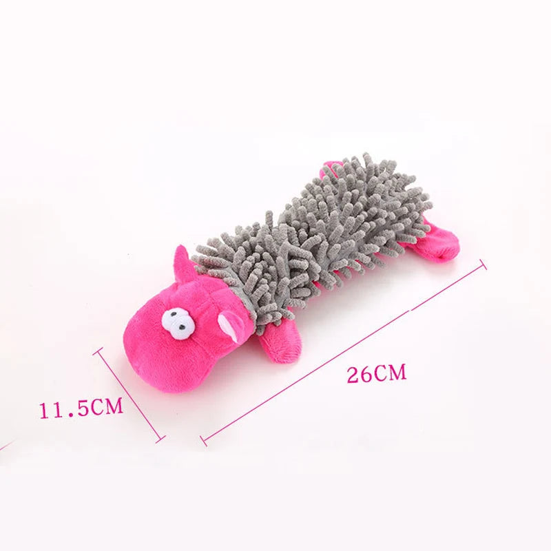 Durable Squeaky Animal Shape Plush Pet Toy